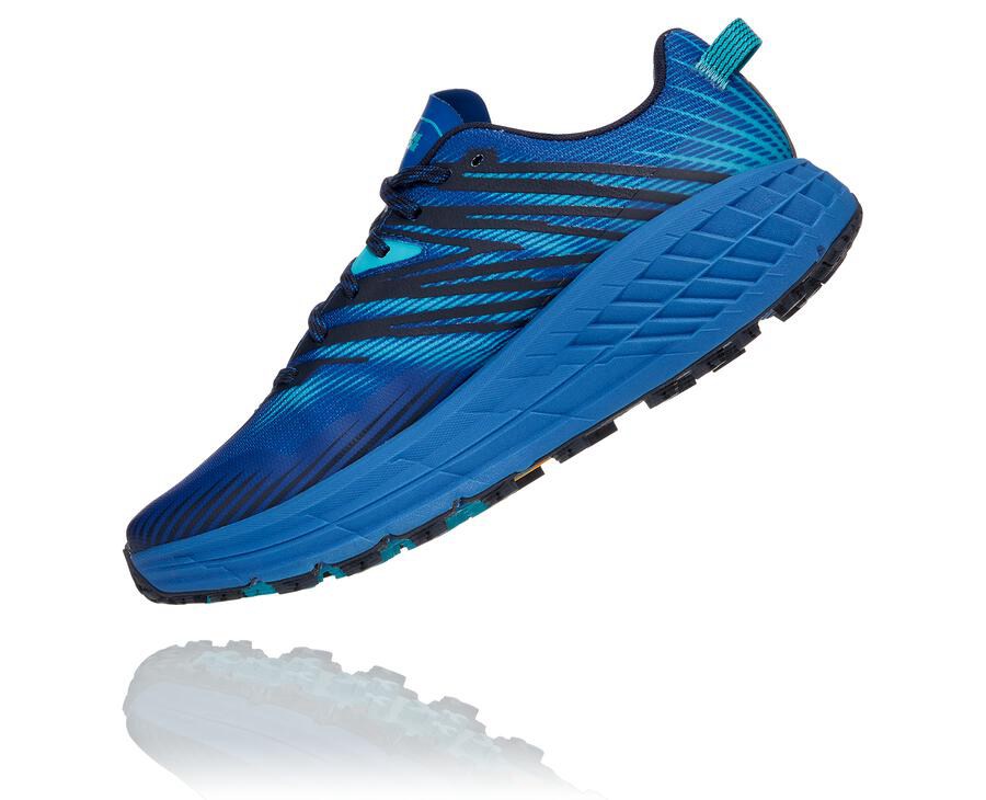 Hoka One One Trail Schoenen Heren - Speedgoat 4 - Blauw - TL2015947